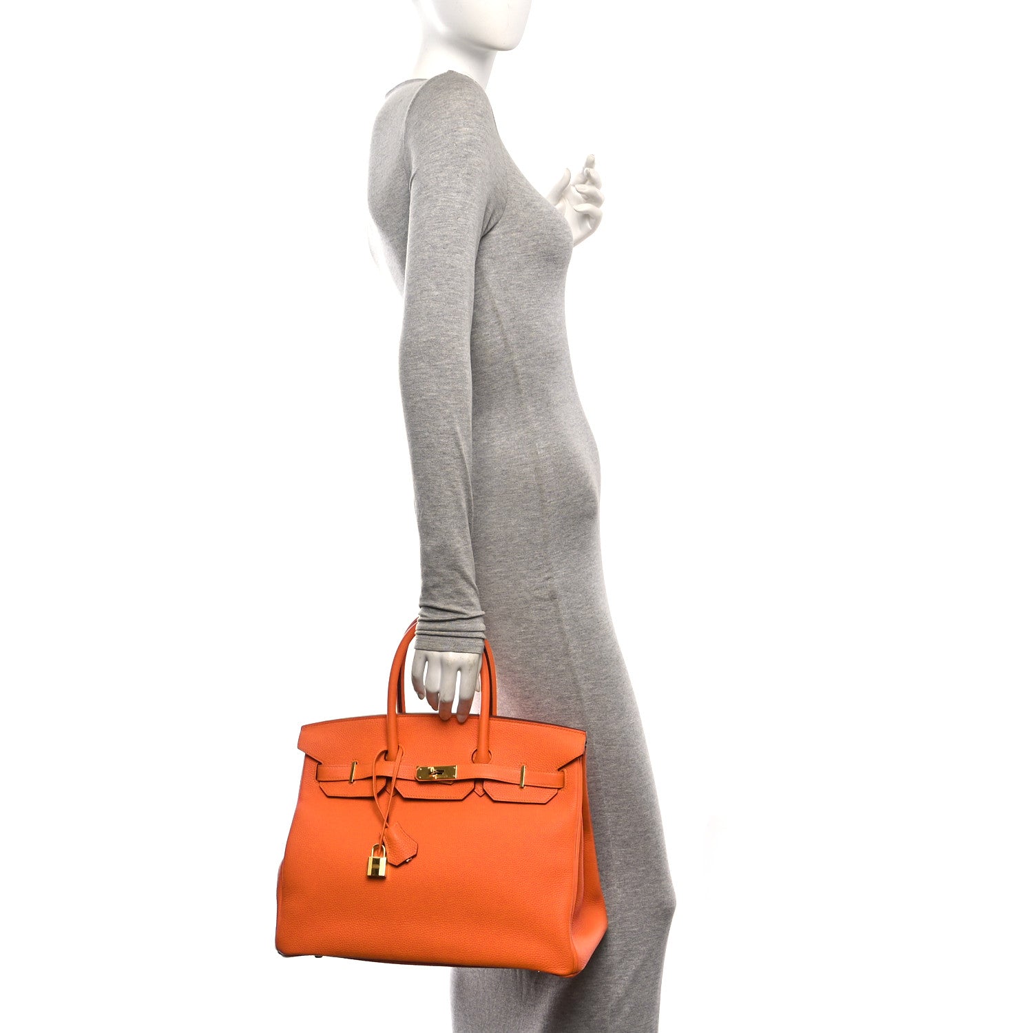 Hermes Togo Birkin 35 Orange 2 of 10