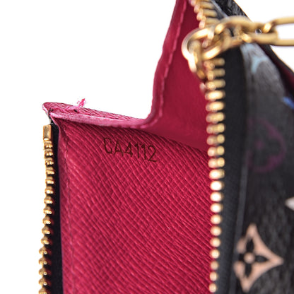 Louis Vuitton Monogram Multicolor Key Pouch Black Grenade 7 of 8