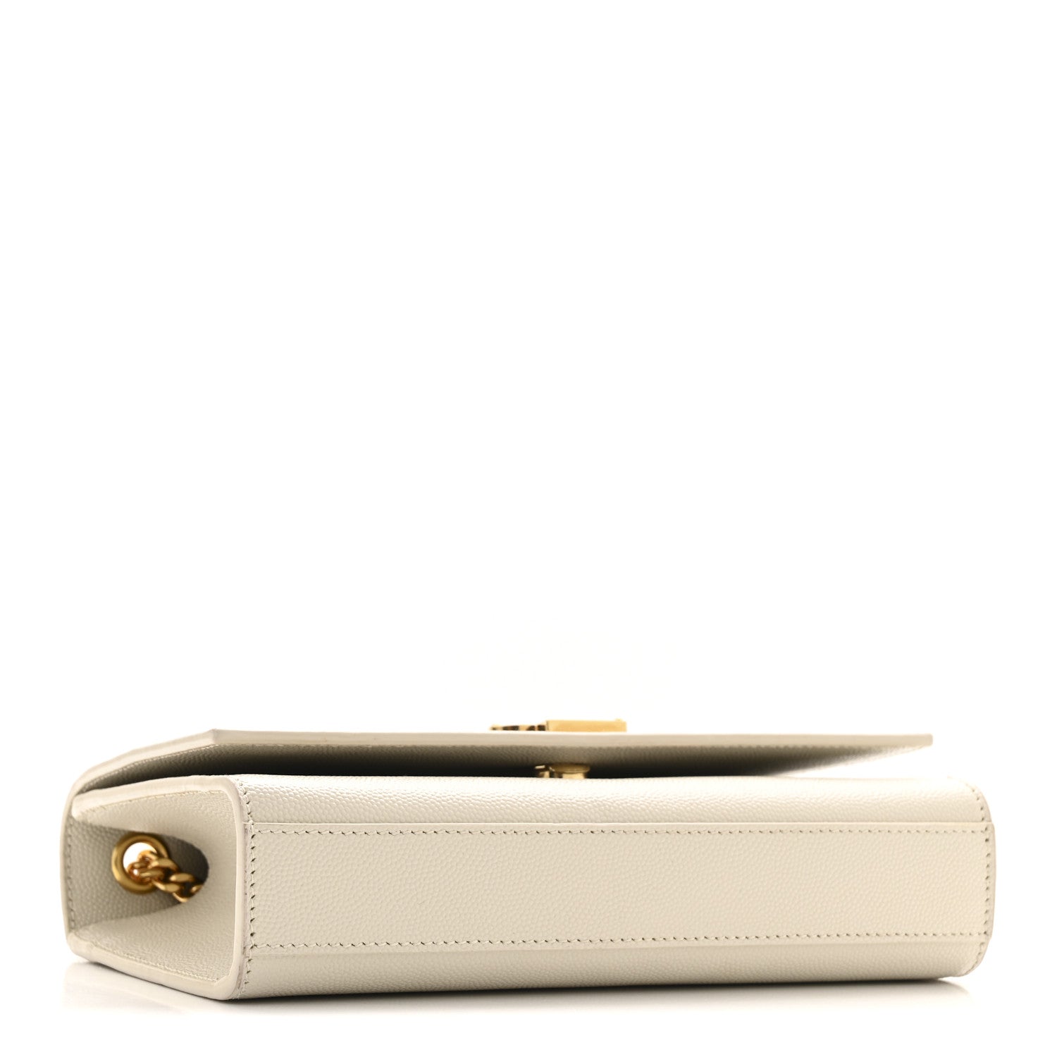 Saint Laurent Grain De Poudre Small Monogram Kate Satchel Crema Soft 4 of 12