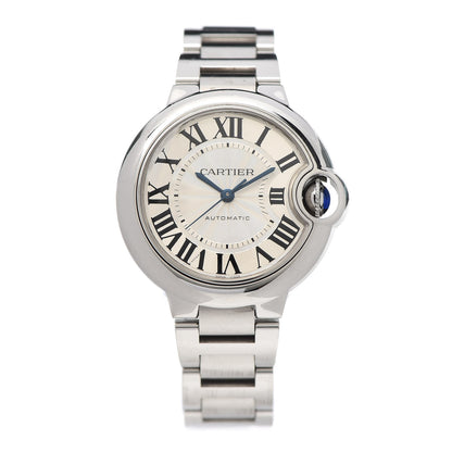 Cartier Stainless Steel 33mm Ballon Bleu De Cartier Automatic Watch 1 of 6