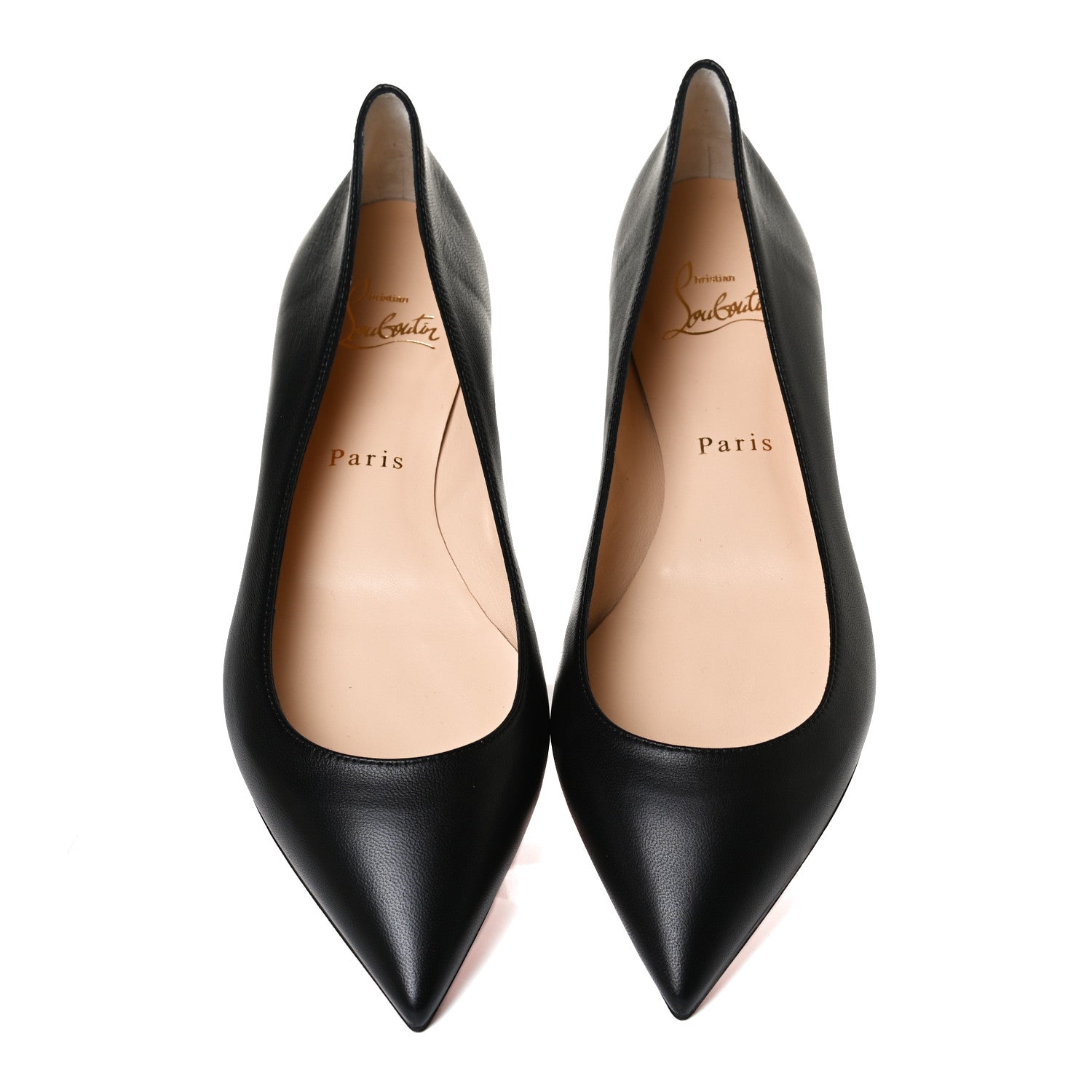 Christian Louboutin Shiny Nappa Ballalla Flats 38.5 Black 5 of 10
