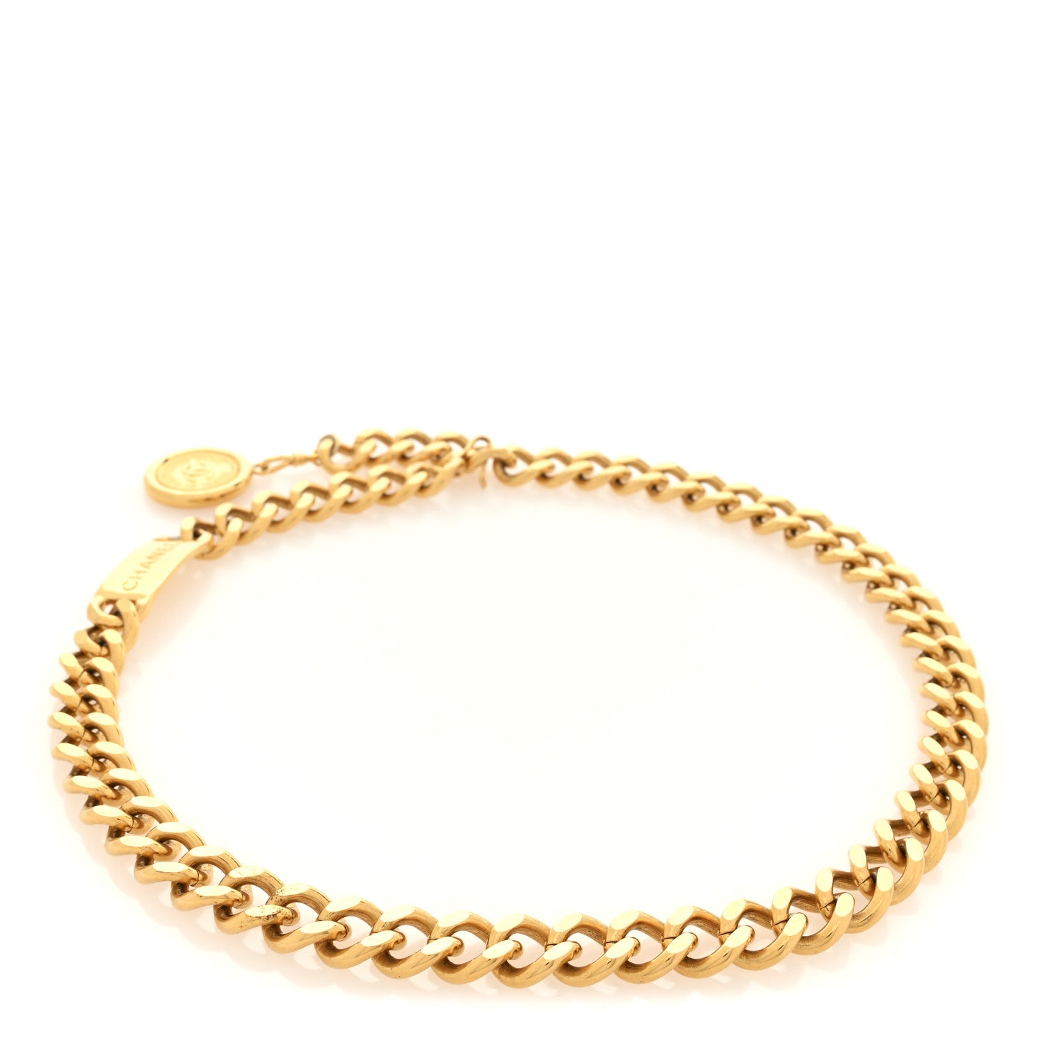 Chanel Metal Chain CC Medallion Belt Belt Gold 2 of 3