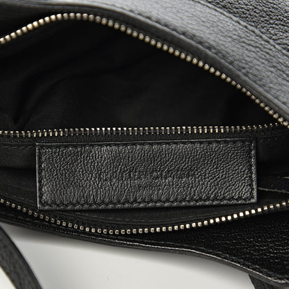 Balenciaga Chevre Silver Metallic Edge Hardware Hip Black 5 of 9