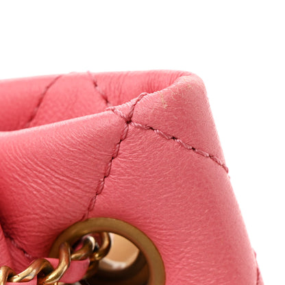 Chanel Lambskin Quilted Pearl Crush Drawstring Bag Pink 11 of 11