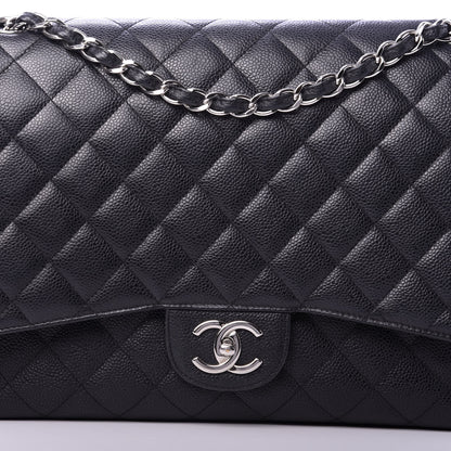 Chanel Caviar Quilted Maxi Double Flap Black 21 of 22