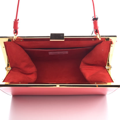 Mansur Gavriel Patent Calfskin Elegant Top Handle Bag Flamma 5 of 6