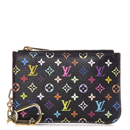 Louis Vuitton Monogram Multicolor Key Pouch Black Grenade 1 of 8