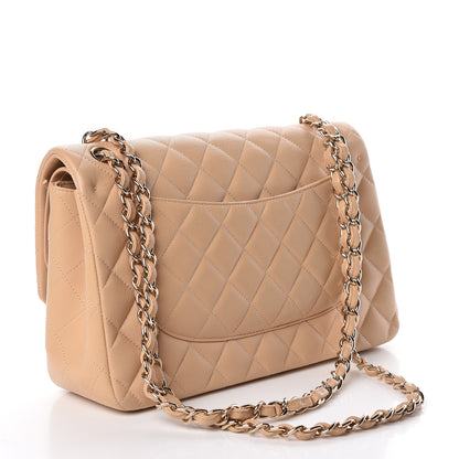 Chanel Caviar Quilted Jumbo Double Flap Light Beige 3 of 19