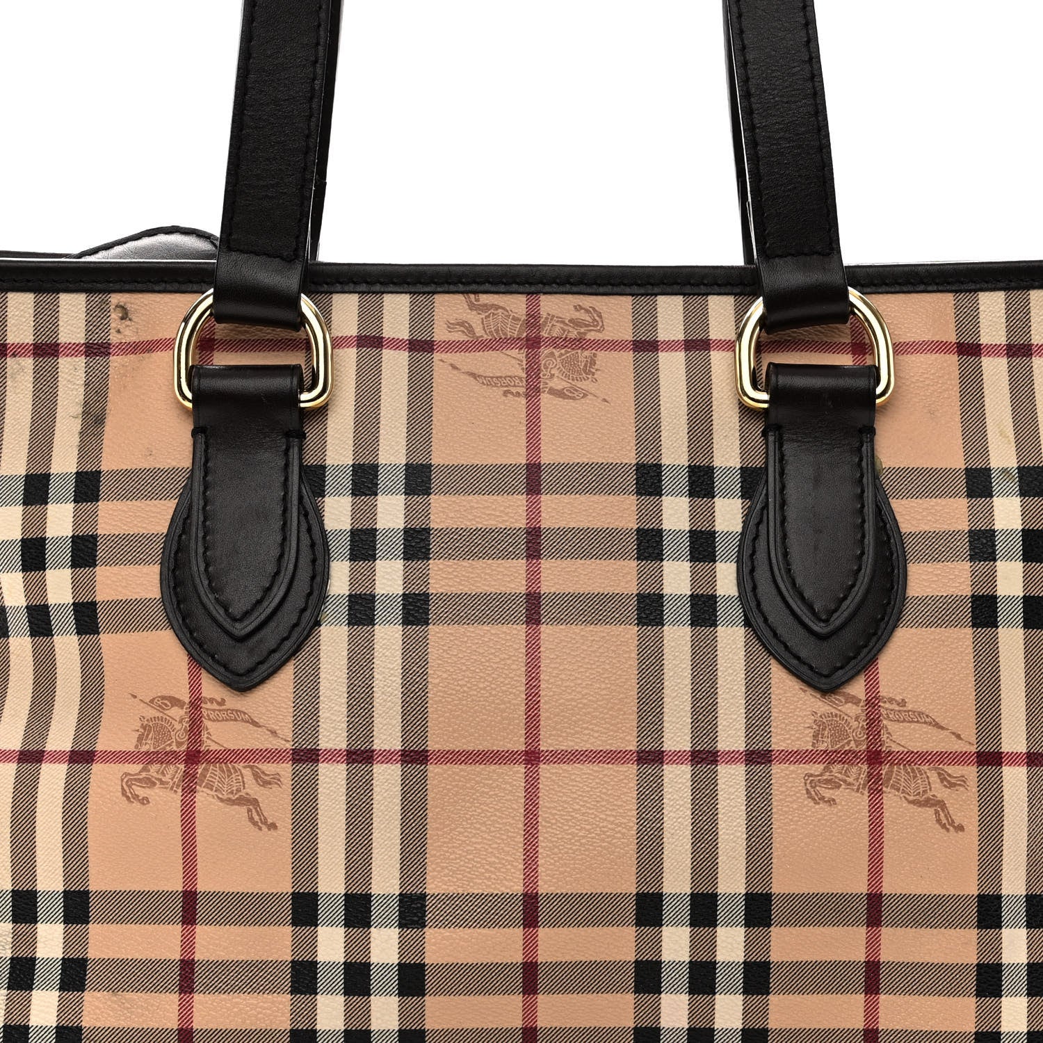 Burberry Haymarket Check Medium Regent Tote Chocolate 7 of 13