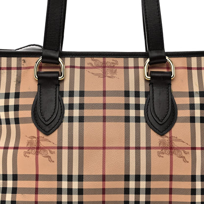 Burberry Haymarket Check Medium Regent Tote Chocolate 7 of 13