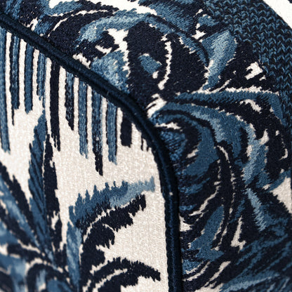 Christian Dior Canvas Embroidered Palm Tree Diortravel Vanity Case Blue Multicolor 10 of 12