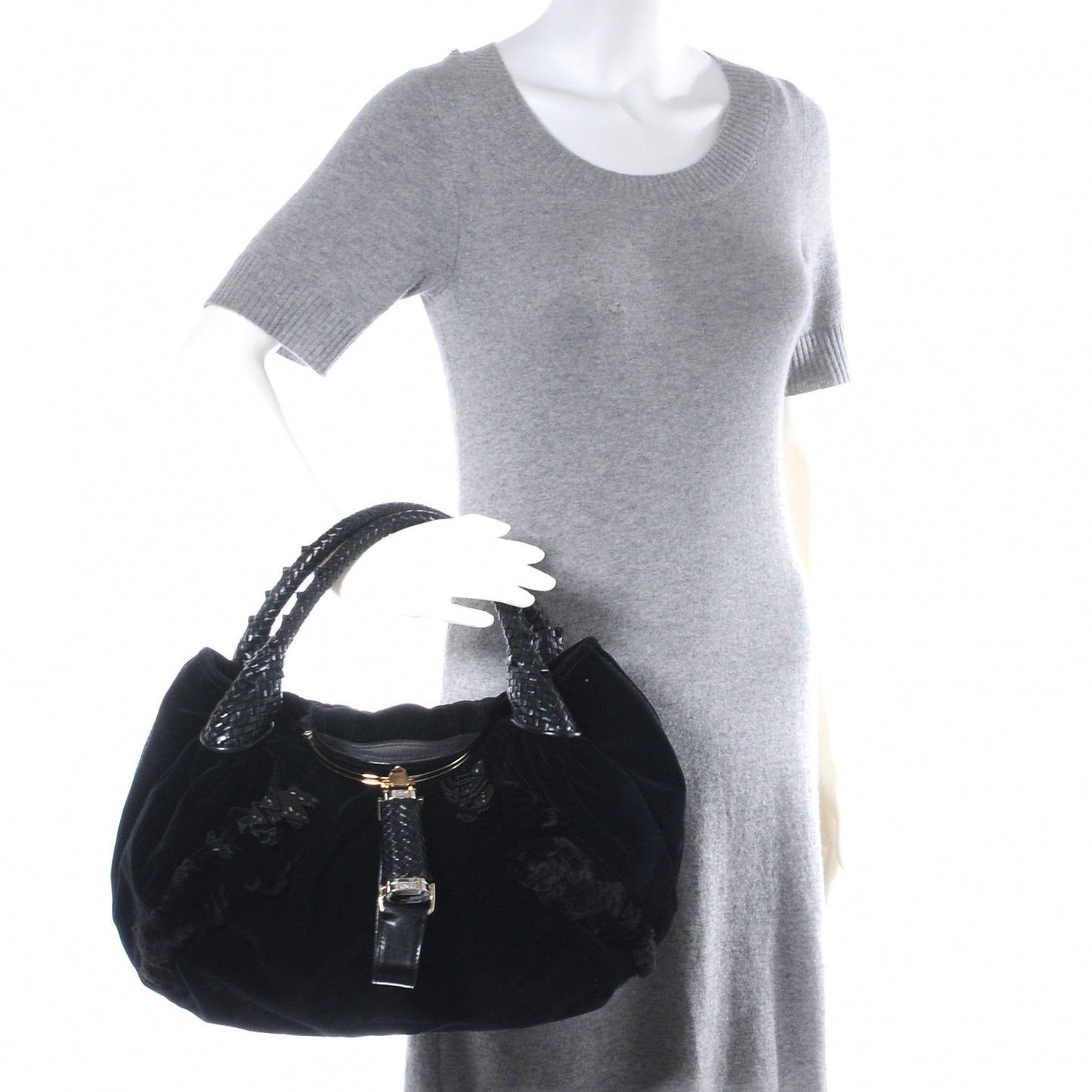 Velvet Rabbit Fur Wisteria Spy Black