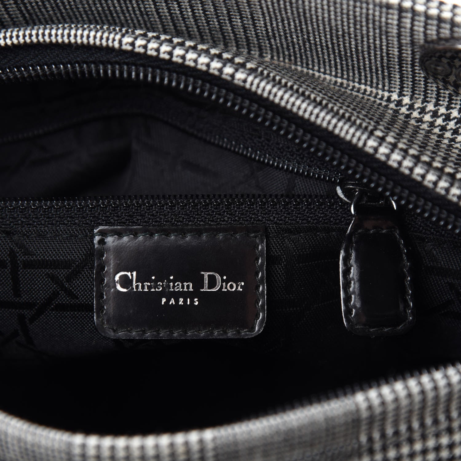 Christian Dior Patent Canvas Medium Lady Dior Black 10 of 12