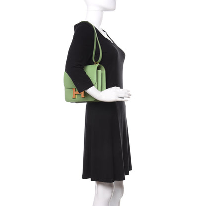 Hermes Epsom Constance 24 Vert Criquet 2 of 10