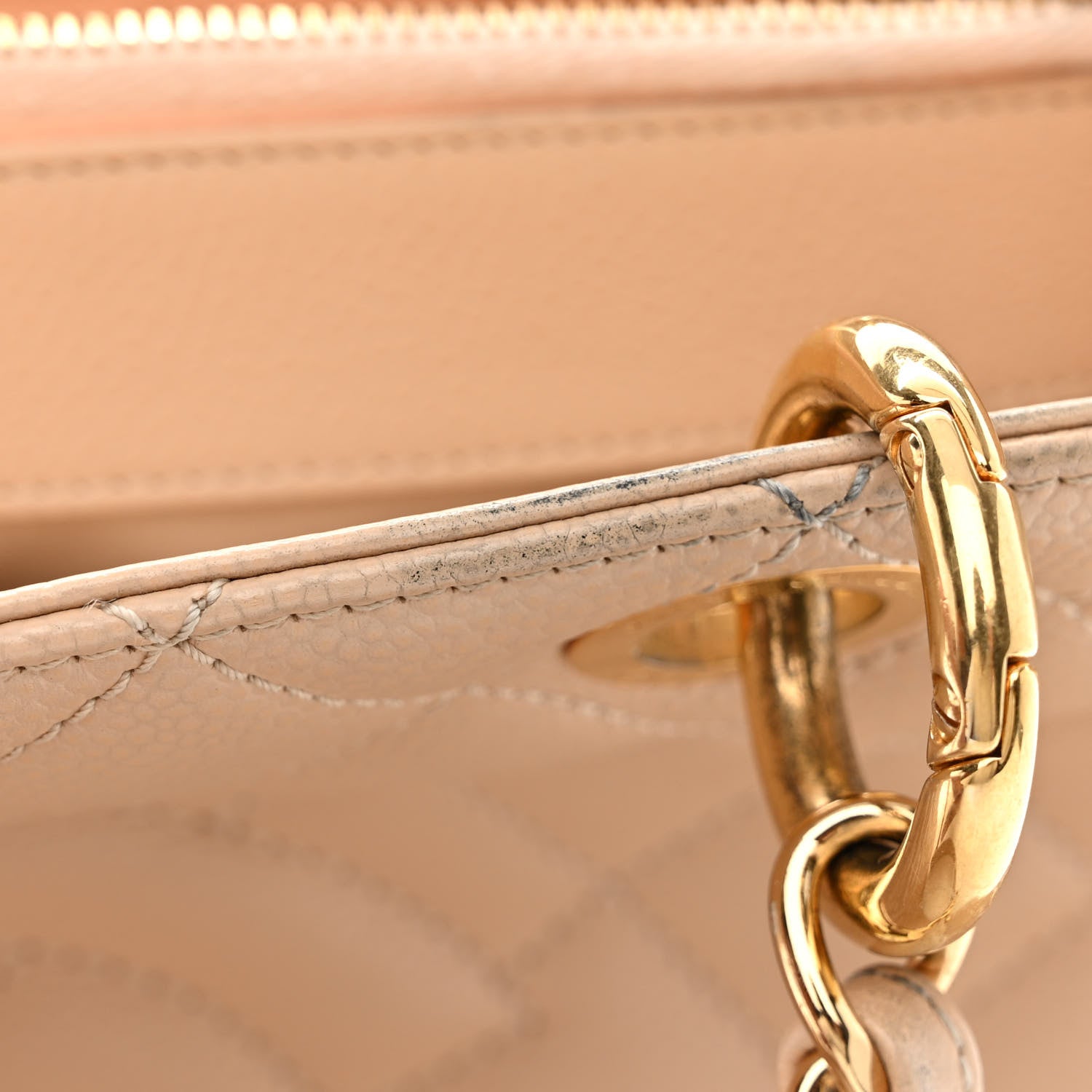 Chanel Caviar Quilted Grand Shopping Tote GST Beige Clair 12 of 13