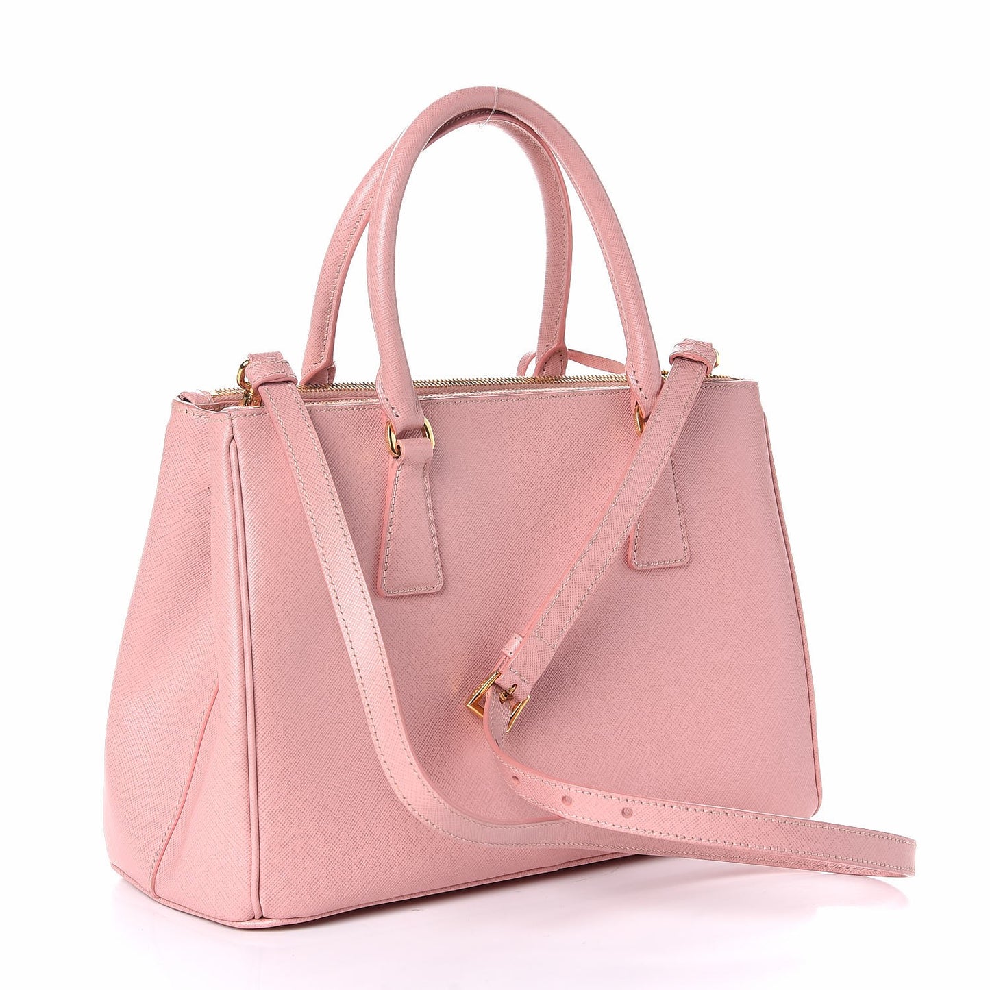 Saffiano Small Galleria Double Zip Tote Orchidea
