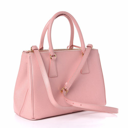 Prada Saffiano Small Galleria Double Zip Tote Orchidea 4 of 10
