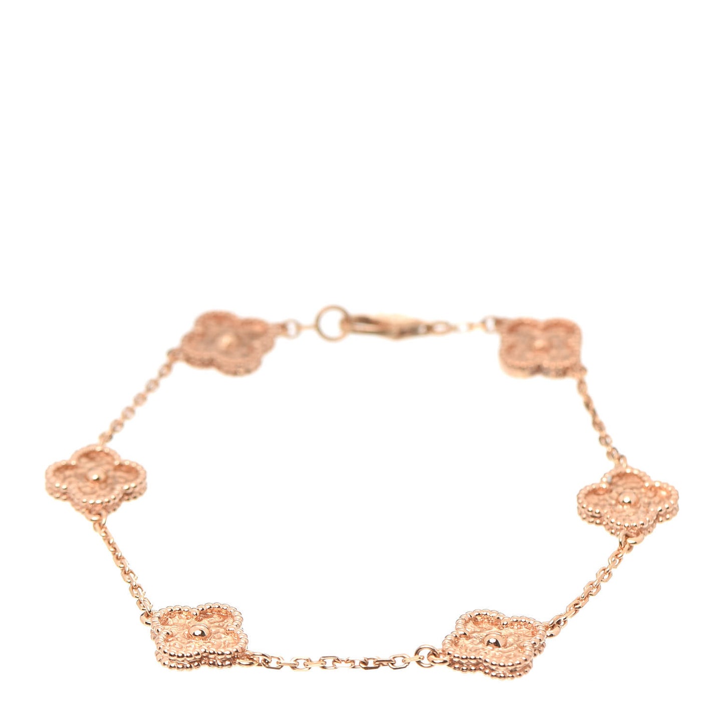 18K Rose Gold 6 Motifs Sweet Alhambra Bracelet