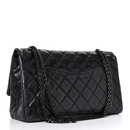 Chanel Metallic Aged Calfskin Quilted 2.55 Reissue 227 Flap So Black 3 of 20