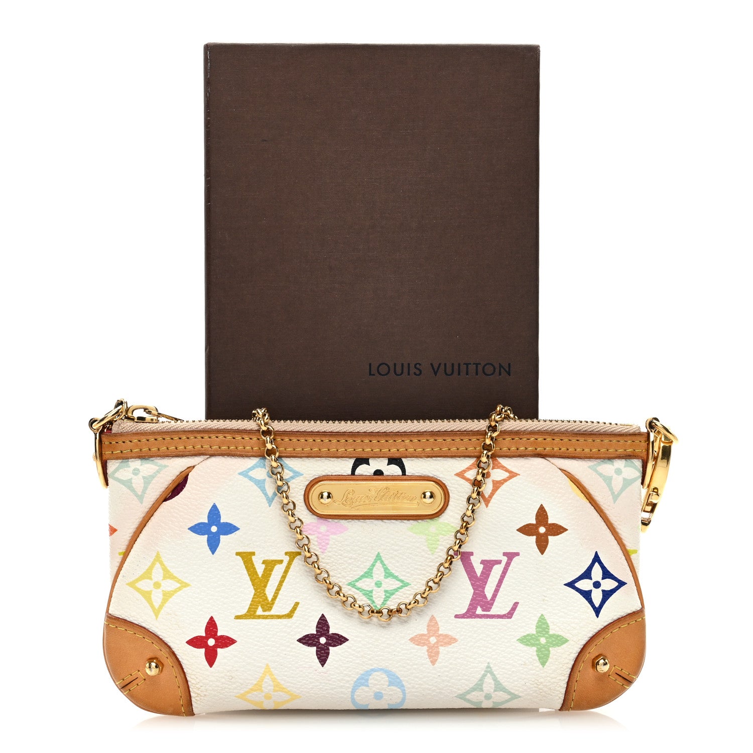 Louis Vuitton LOUIS VUITTON Monogram Multicolor Pochette Milla MM White 10 of 11