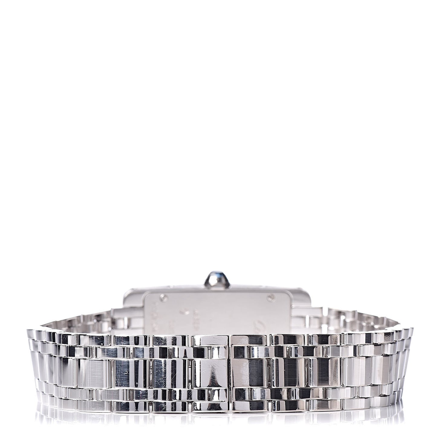 18K White Gold 19mm Tank Americaine Quartz Watch