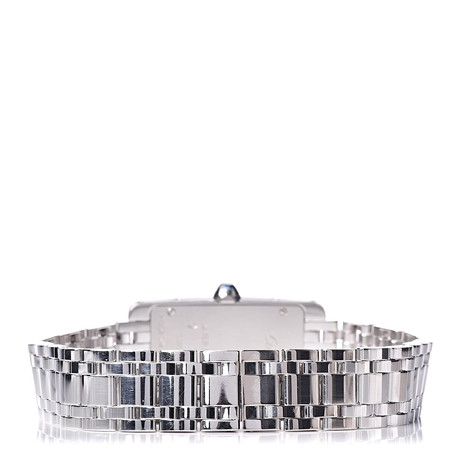 Cartier 18K White Gold 19mm Tank Americaine Quartz Watch 4 of 8