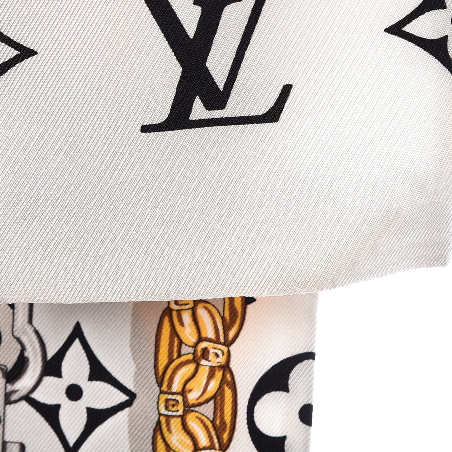 Silk Monogram Confidential Bandeau Black