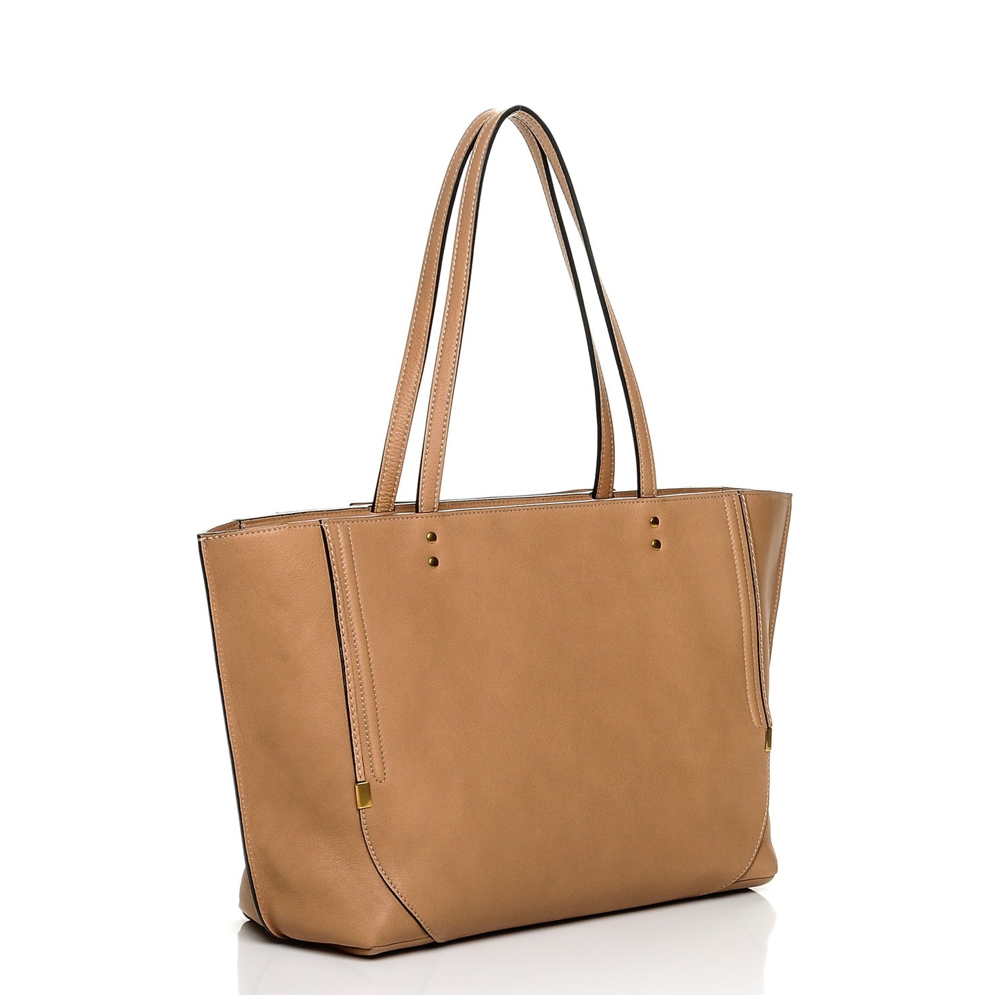 Calfskin Isa Tote Biscotti Beige