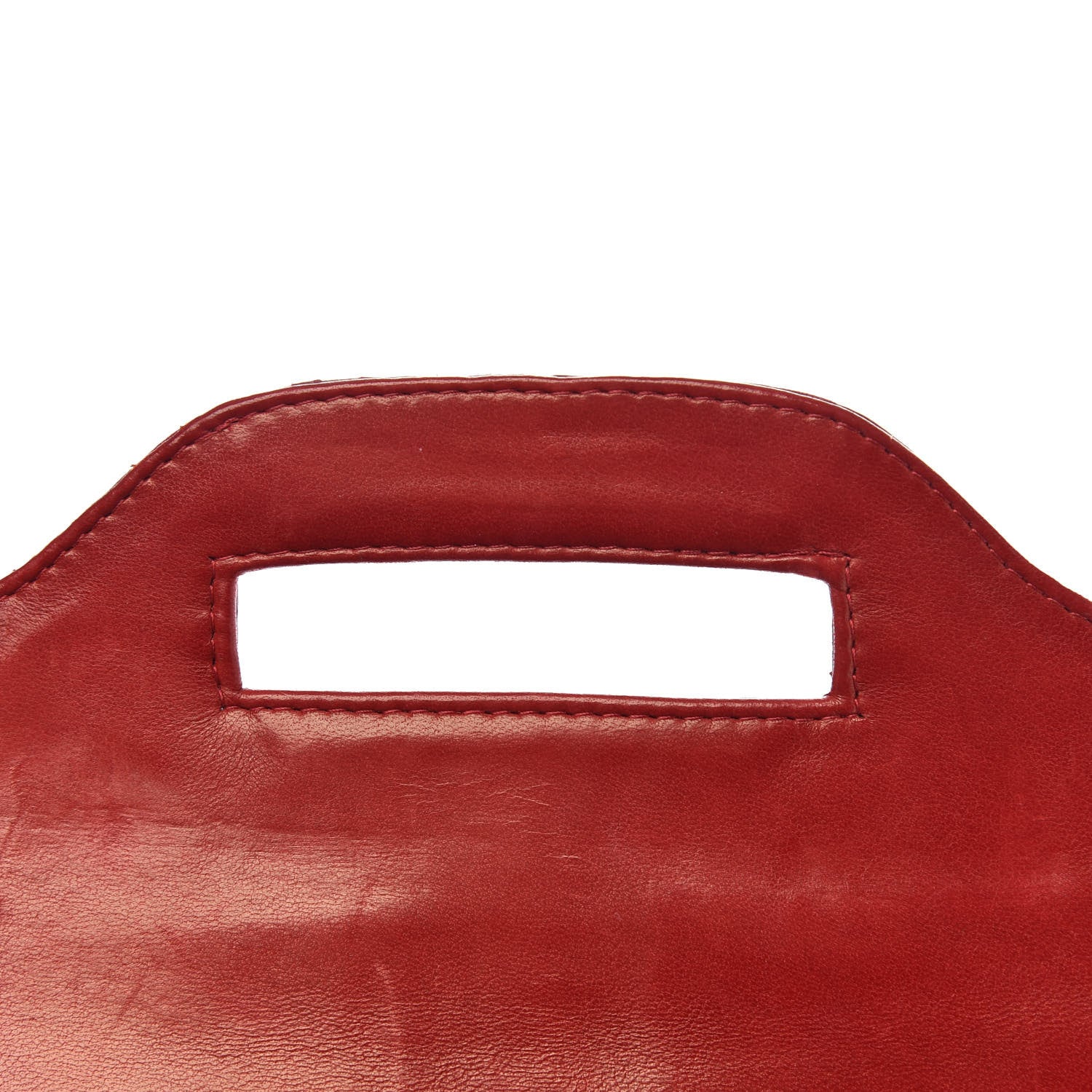 Nancy Gonzalez Crocodile Top Handle Bag Red 9 of 10