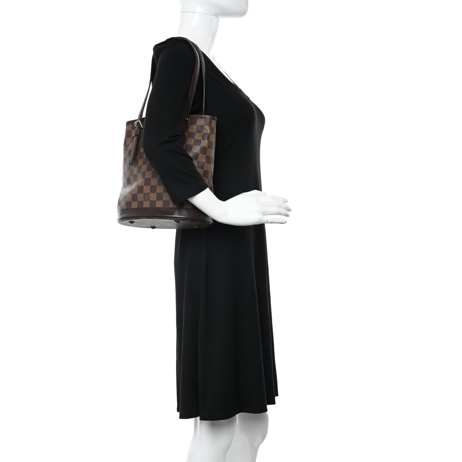Louis Vuitton Damier Ebene Marais Bucket 23 2 of 10
