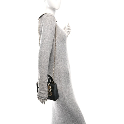 Christian Dior Patent Cannage Mini Lady Dior Black 2 of 9