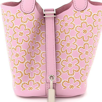 Hermes Swift Micro Lucky Daisy Picotin Lock Mauve Sylvestre 8 of 11