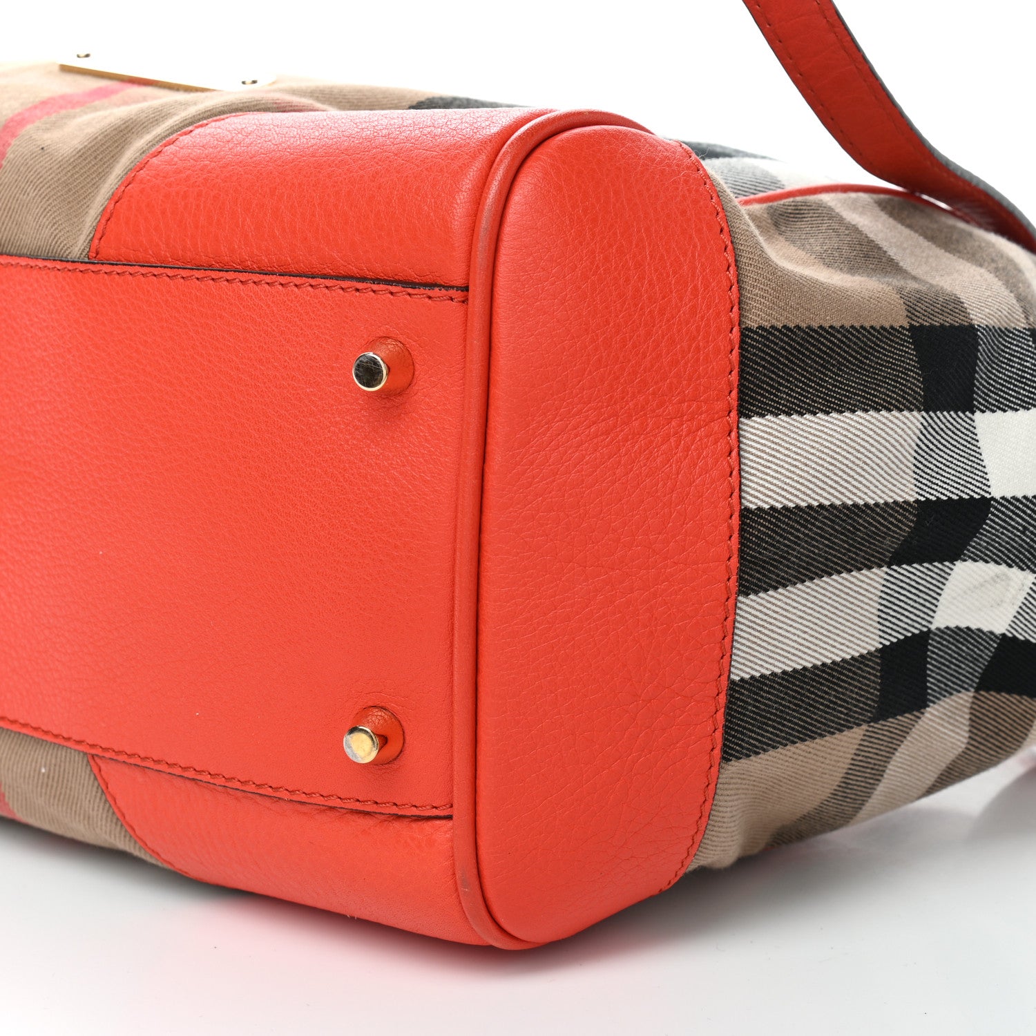 Burberry House Check Small Canterbury Tote Bright Russet 18 of 21