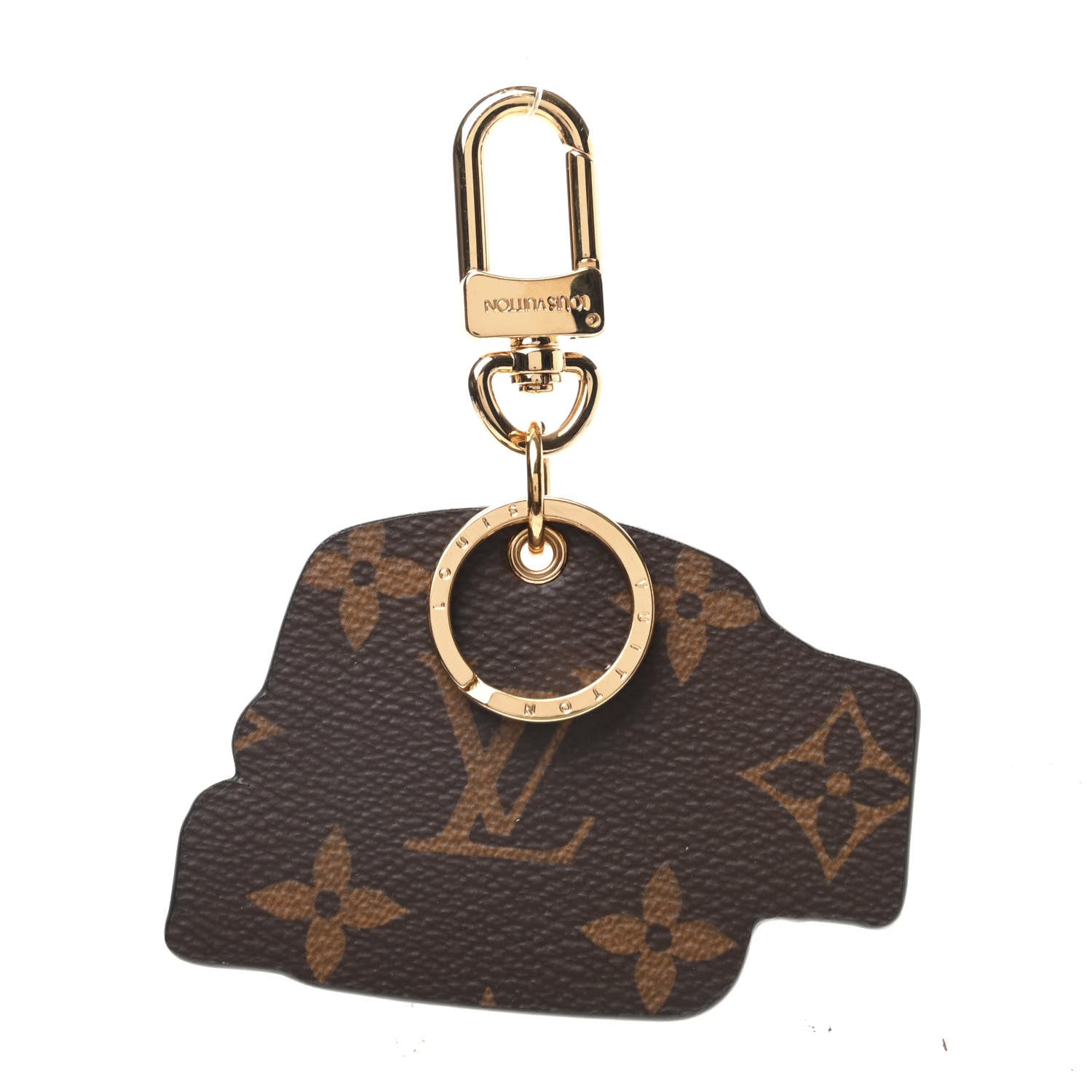 Louis Vuitton Monogram 2019 Christmas Animation Courchevel Bag Charm Key Ring 3 of 4