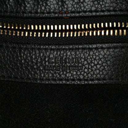 Celine Soft Grained Calfskin Medium Belt Cabas Phantom Black 5 of 12