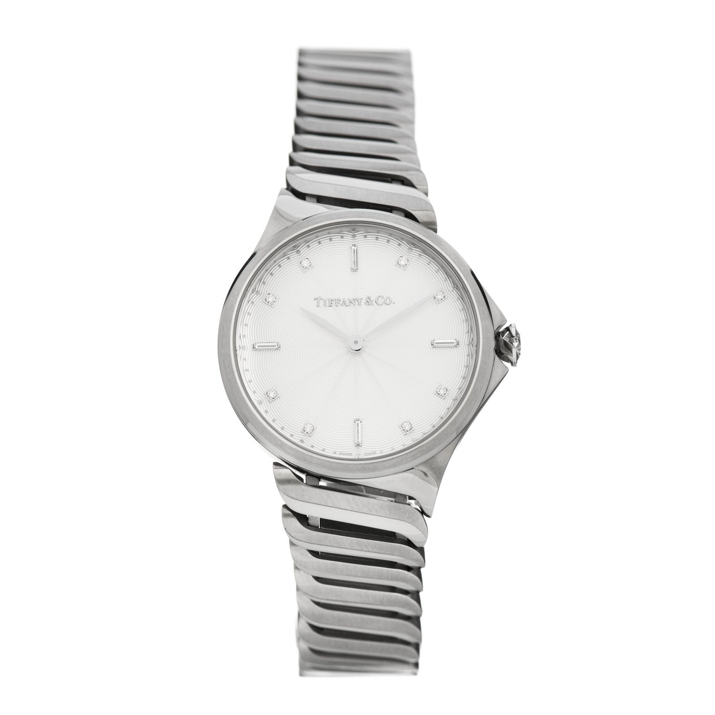 Stainless Steel Diamond 28mm Metro 2-Hand Quartz Watch