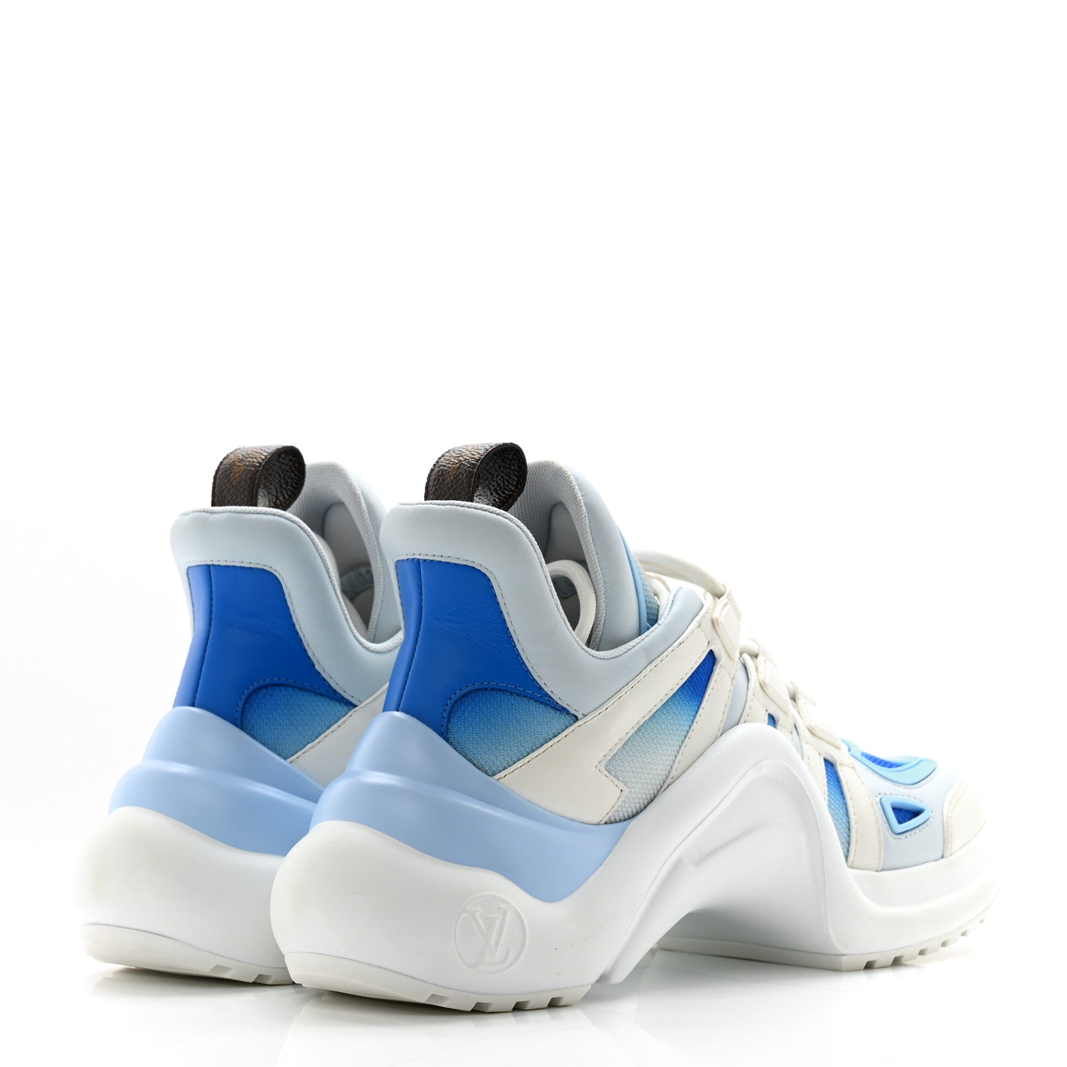 Louis Vuitton Calfskin LV Archlight Gradient Sneakers 37 Light Blue 4 of 11