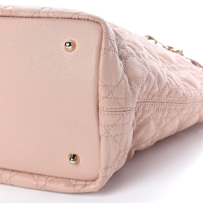 Christian Dior Coated Canvas Cannage Medium Panarea Tote Rosato 9 of 12
