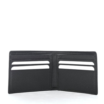 Gucci Pebbled Calfskin Bi-Fold Crest Wallet Black 4 of 4