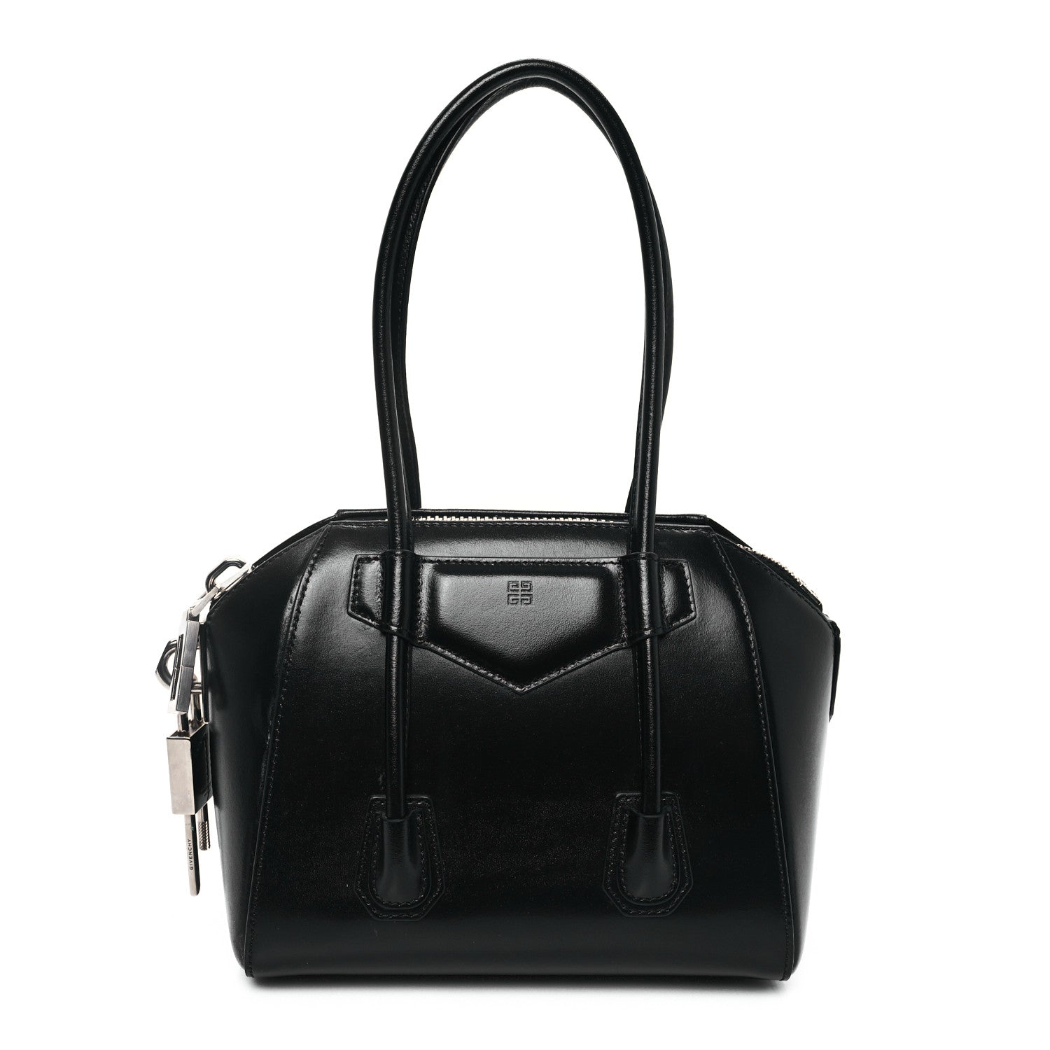 Givenchy Box Calfskin Mini Lock Antigona Shoulder Bag Black 1 of 11