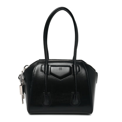Givenchy Box Calfskin Mini Lock Antigona Shoulder Bag Black 1 of 11