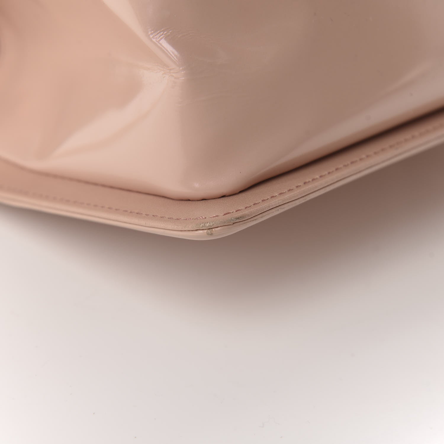 Chanel Patent Calfskin Quilted Medium Boy Flap Light Pink 11 of 13