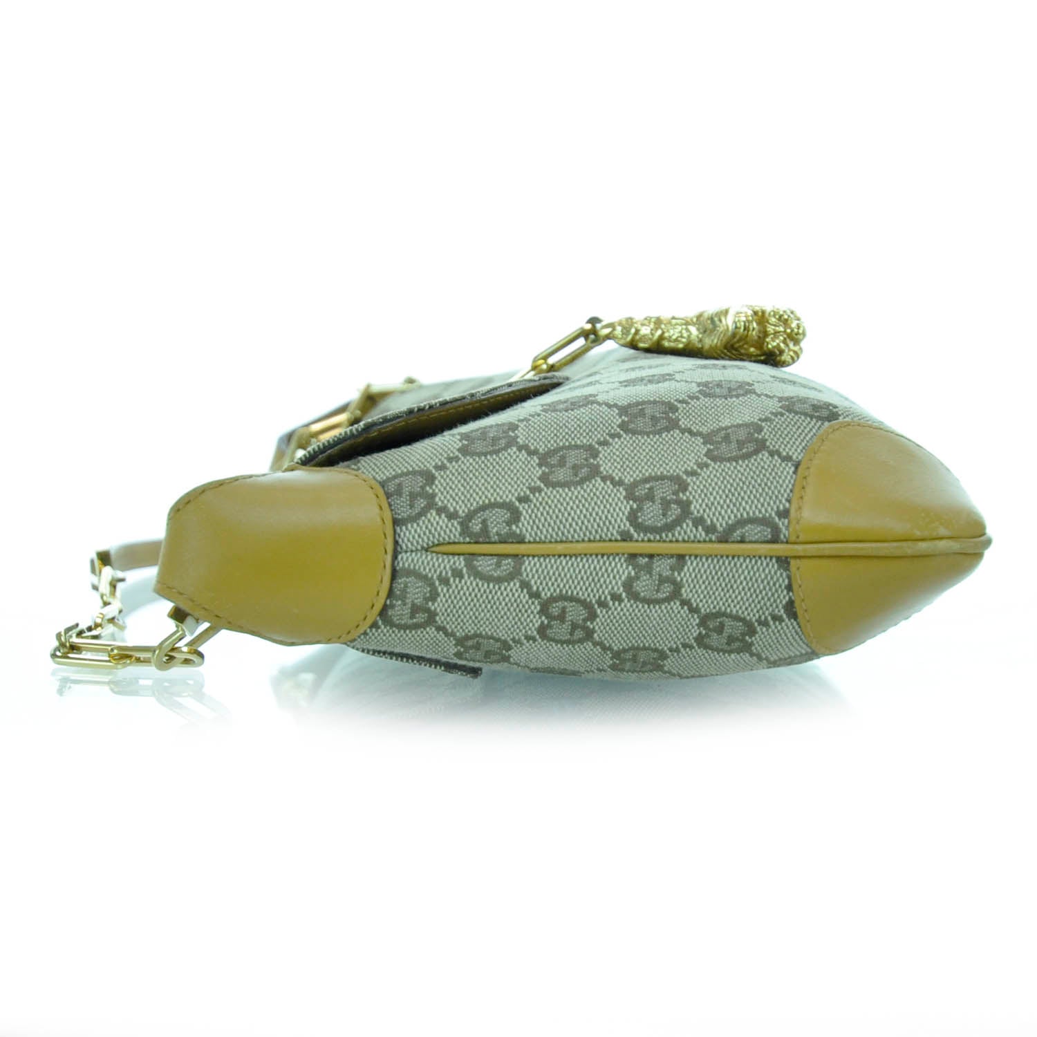 Gucci Monogram Tiger Charm Shoulder Bag 4 of 11