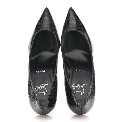 Christian Louboutin Laminated Calfskin Specchio So Kate 85 Pumps 39 Black 2 of 7
