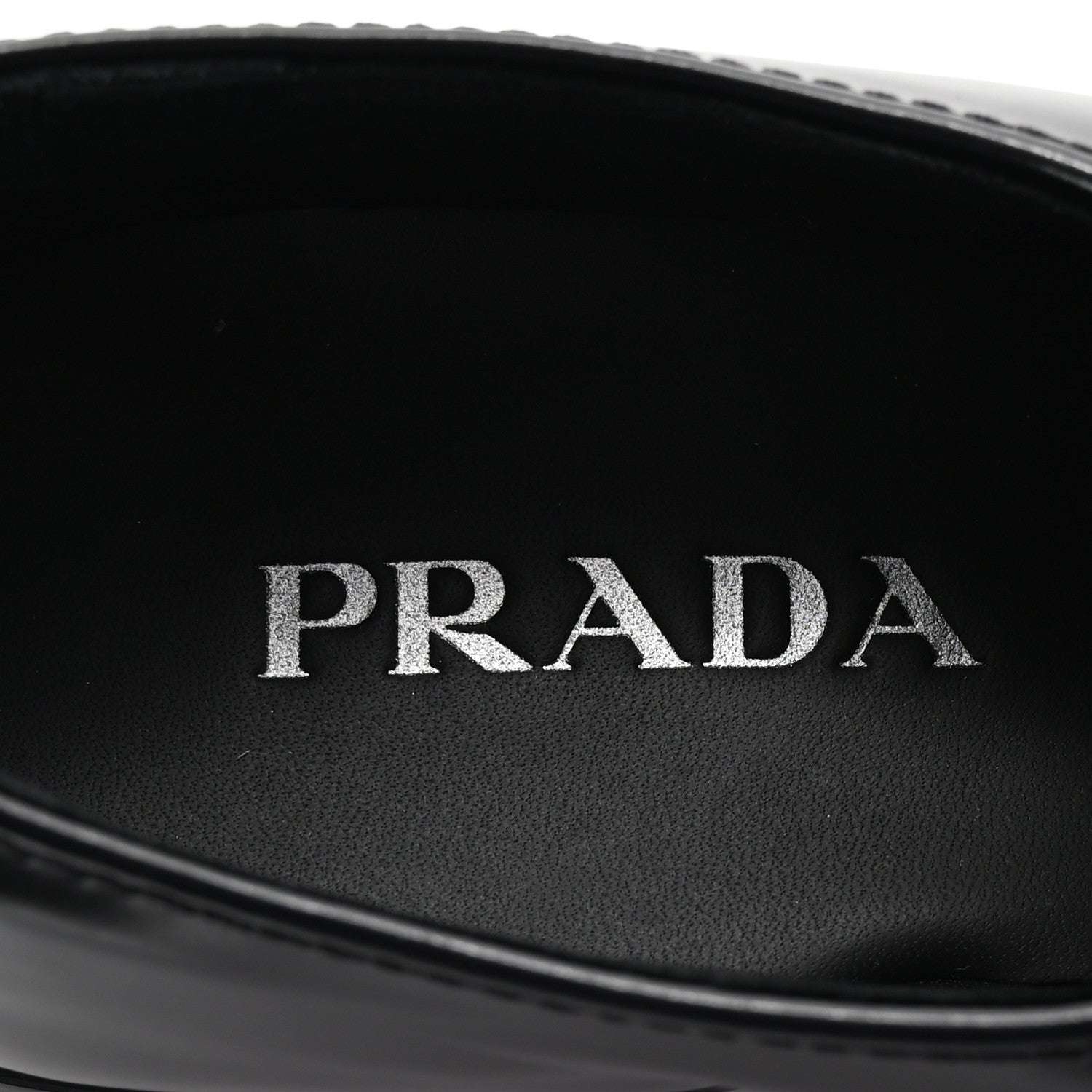 Prada Spazzolato Loafers 37 Black 8 of 10