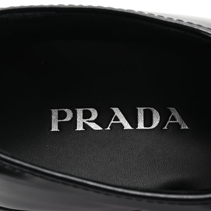 Prada Spazzolato Loafers 37 Black 8 of 10