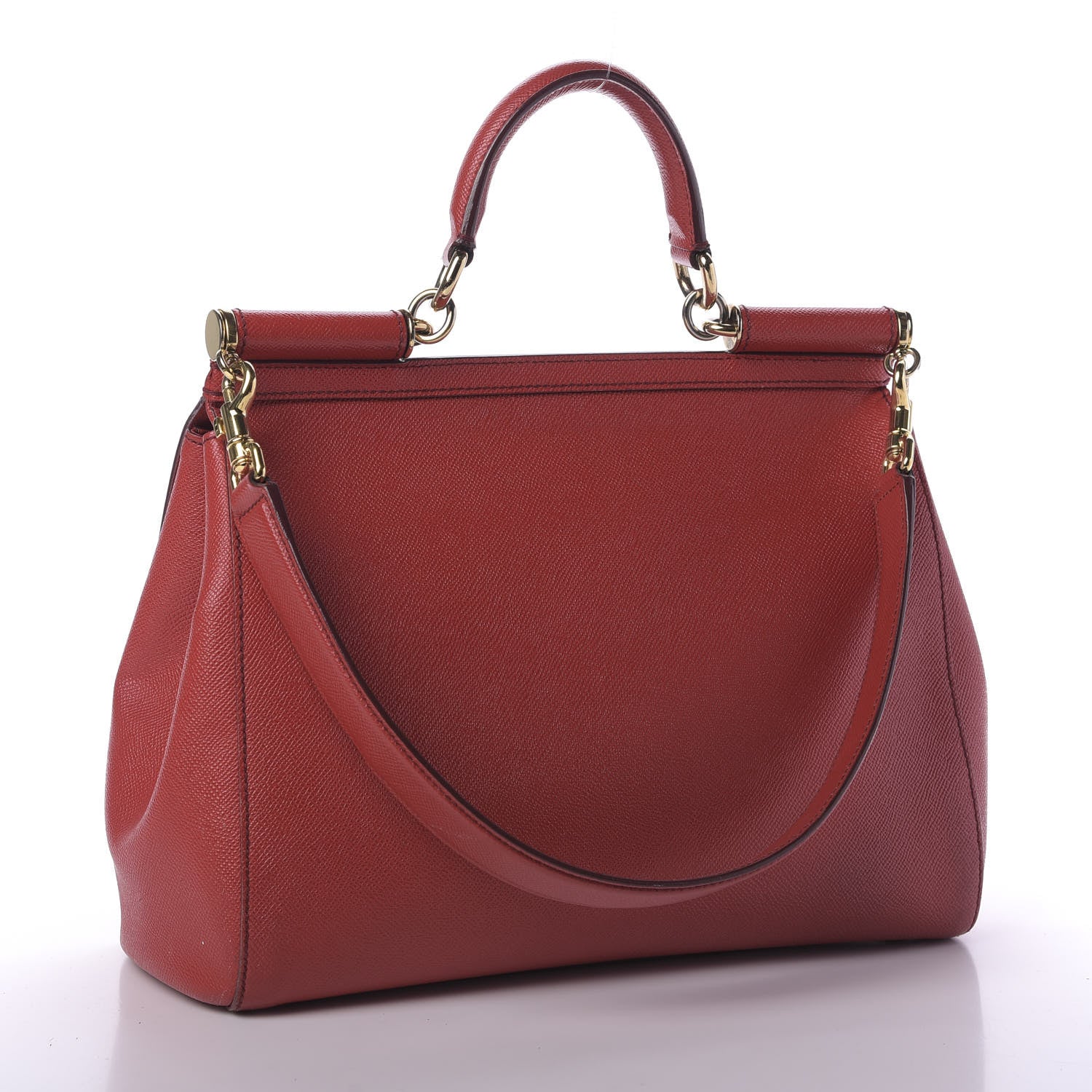 Dolce & Gabbana Dauphine Large Miss Sicily Satchel Rosso 3 of 8