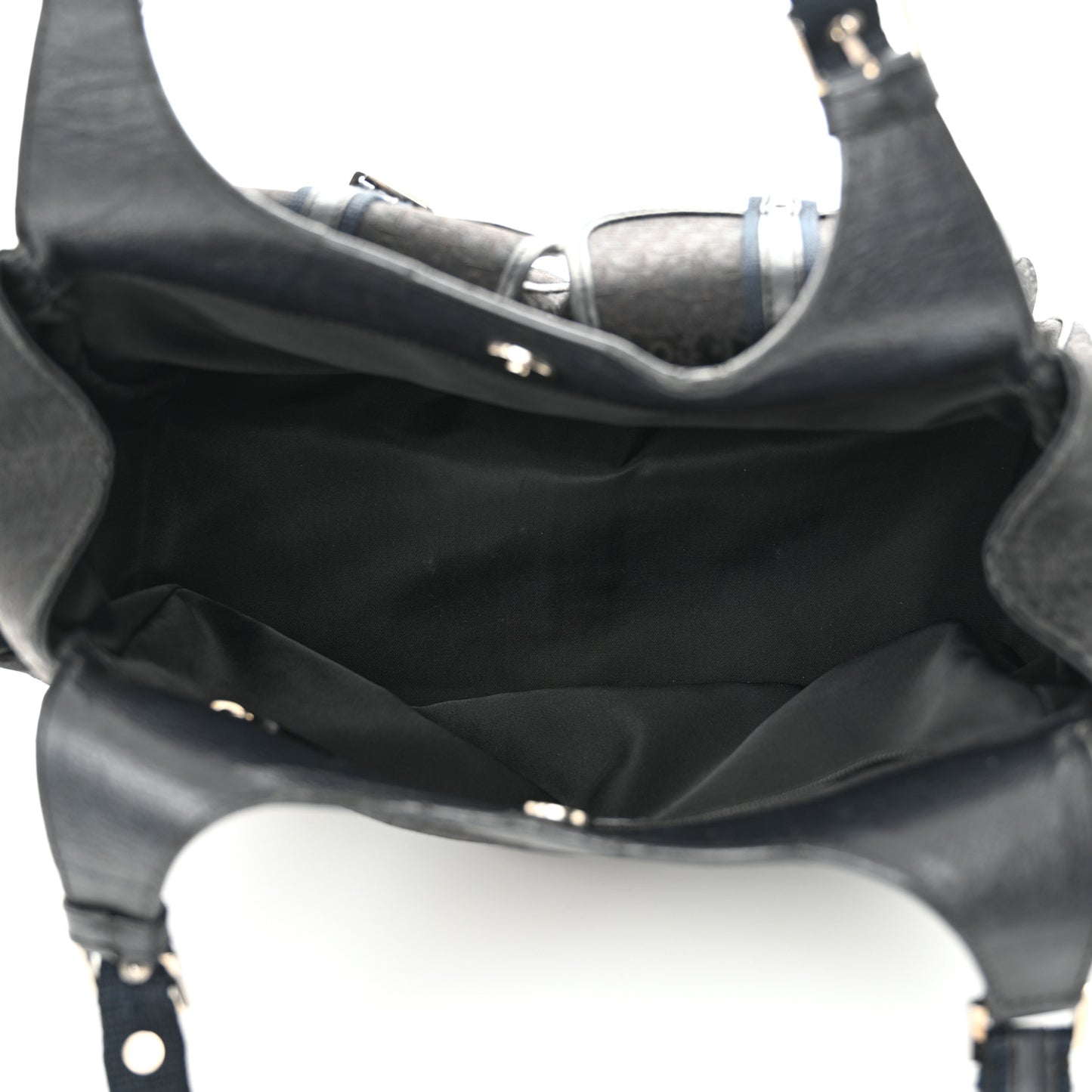 Monogram Pocket Satchel Black