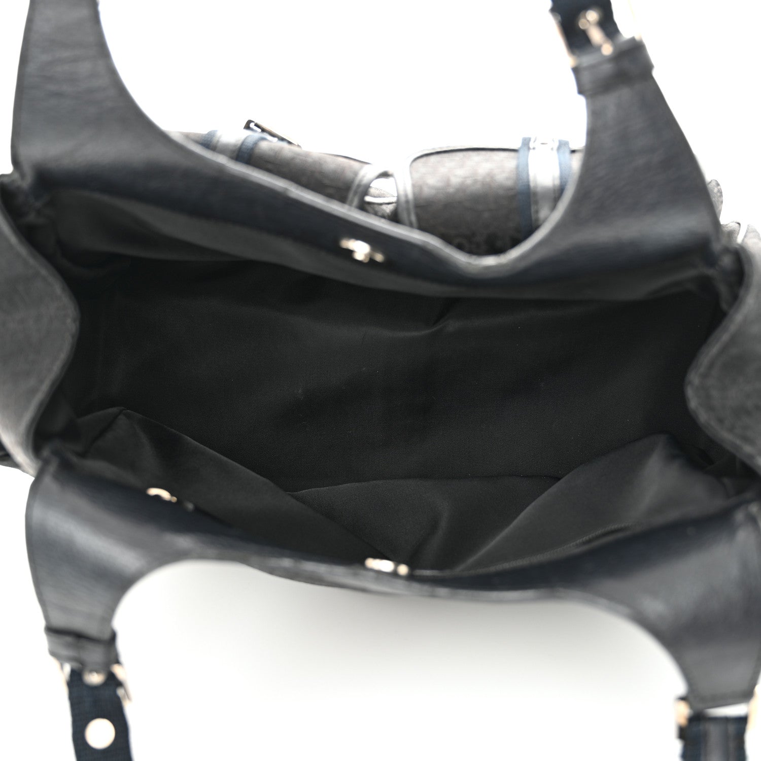 Christian Dior Monogram Pocket Satchel Black 5 of 17