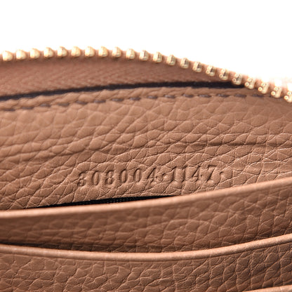 Gucci Pebbled Calfskin Soho Zip Around Wallet Camelia 5 of 15